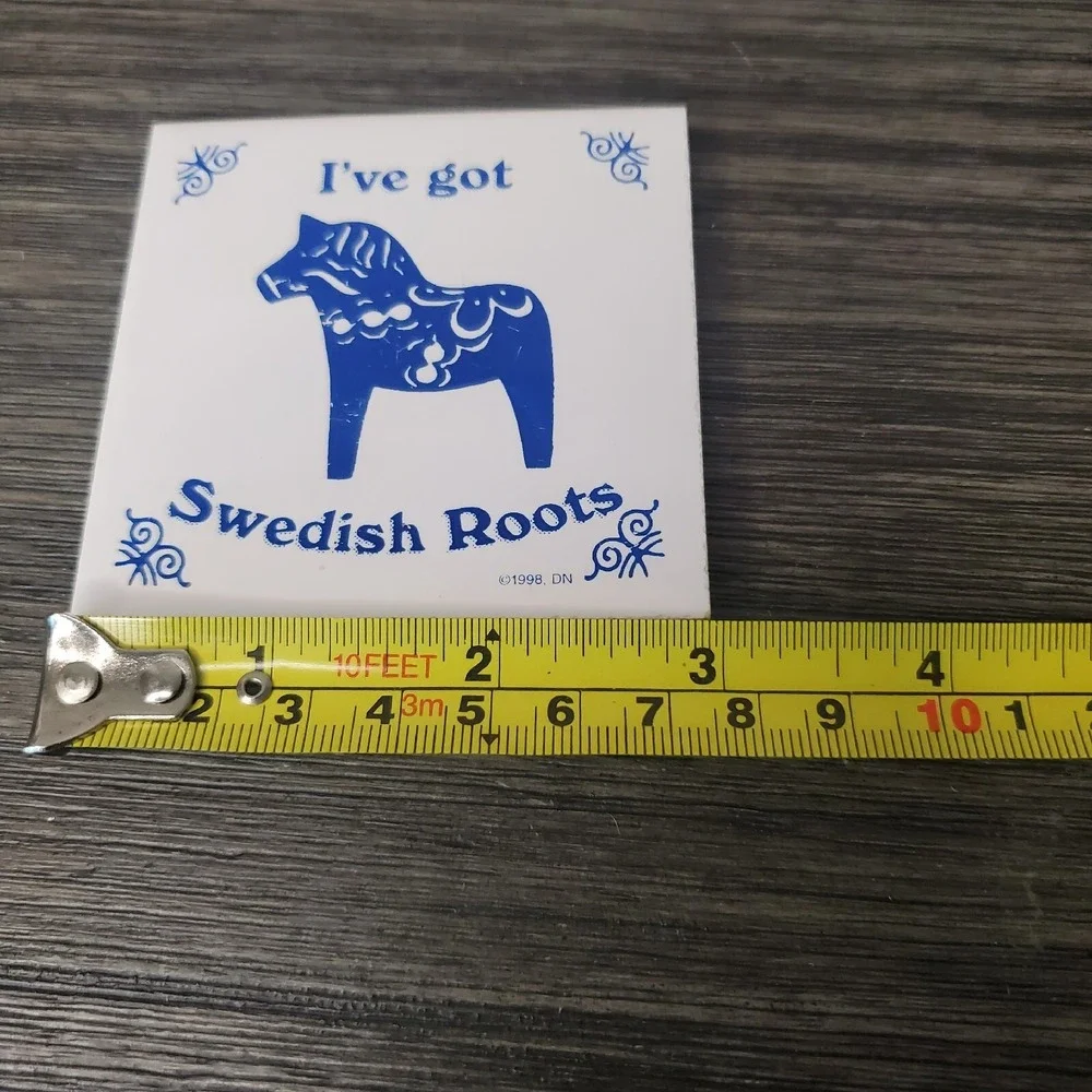 Vintage‎ Swedish Roots Culture Magnet Tile 3